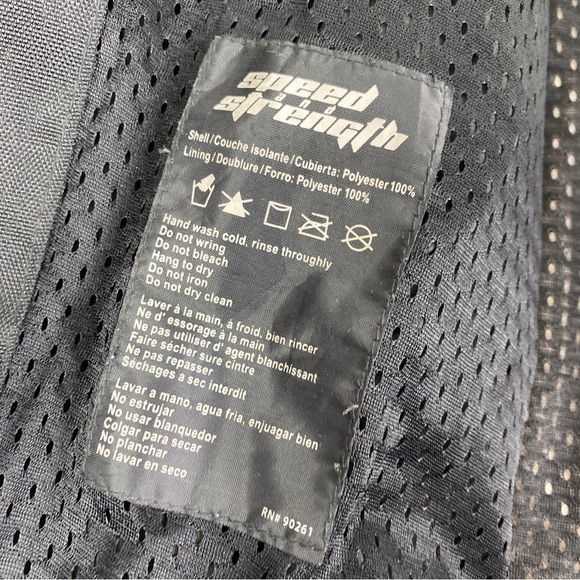 Speed and Strength Men’s Adult Medium Motorcycle Jacket Armor Protector Biker - Picture 10 of 11